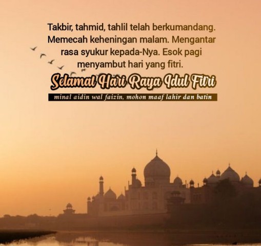 Kartu Ucapan Selamat Idul Fitri 2020 Bahasa Indonesia
